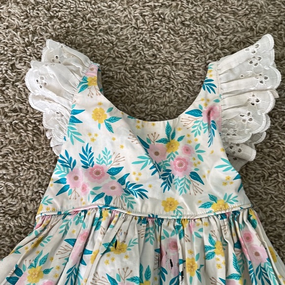 Eleanor Rose Serena Dress Size 6-7 Floral - Picture 3 of 7